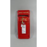A Reproduction Cast Metal Letter Box in the Form of a Post Office Letter Box, 57cm High, Plus VAT
