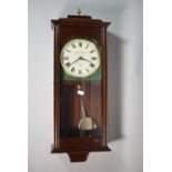 A Modern Mahogany Wall Clock by Knight Gibbins, London, 60cm High