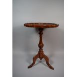 A Reproduction Tripod Pie Crust Table, 38cm Diameter