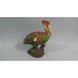 A Novelty Cast Iron Door Stop in the Form of a Pelican, 27cm High