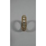 A 9ct Gold Eternity Ring with White Stones, 4.8g