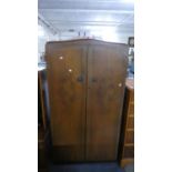 A Mid 20th Century Fitted Wardrobe, 83cm Wide