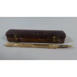 A Tiffany & Co. Gold Metal Pen/Pencil with Retractable Nib, Stamped Marie Todd & Co.