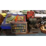 A Collection of Sundries to Include Vintage Salters Tin Plate Toy Cash Register, Boxed Target