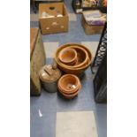 A Collection Various Sized Terracotta Plant Pots
