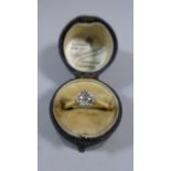 A 22ct Gold Solitaire Diamond Ring (Approx Half ct) 3.1g