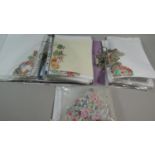 Three Folders Containing Large Quantity of Loose Stamps