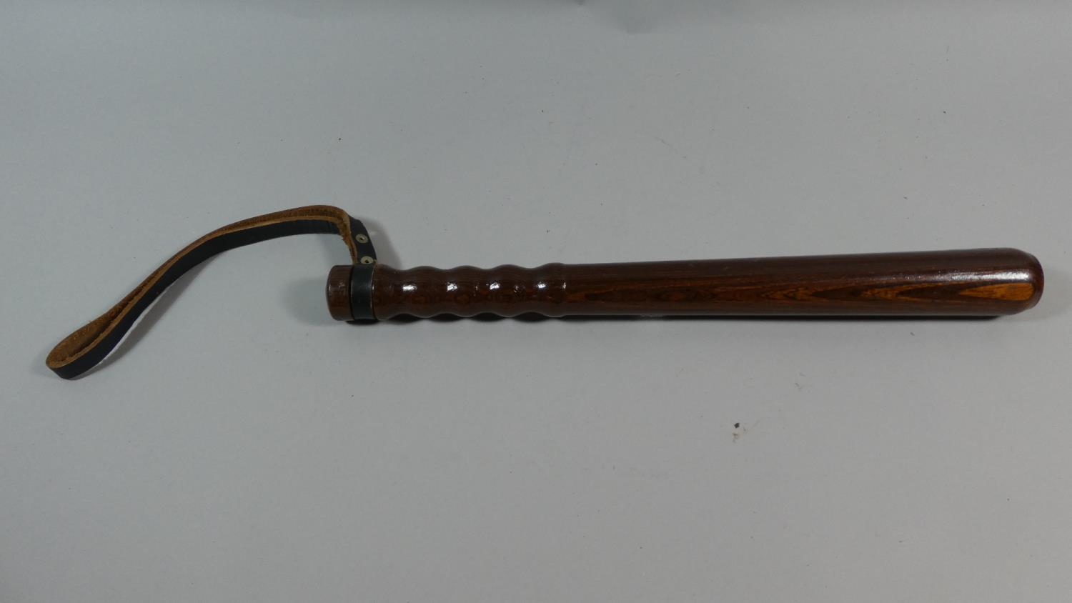 A Turned Wooden Truncheon, 39cm Long