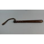 A Turned Wooden Truncheon, 39cm Long