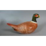 A Novelty Egg Cruet in the Form of a Cock Pheasant, 26cm Long