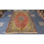 A Persian Qum Rug, 220cm x 140cm