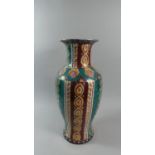 A Regency Ironstone Decorative Vase in Multicoloured Enamels, 45cm High