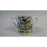 A 'God Speed the Plough' Loving Mug with Transfer Printed Decoration of Farming Scene inscribed '