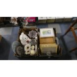 Two Boxes of Sundries to Include Ceramics and Glassware