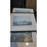 A Set of Three Framed Cricket Prints