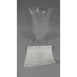 A Limited Edition Waterford Vase, 22cm High