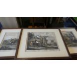 A Set of Five Oak Framed Bachelor's Hall Sporting Prints