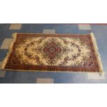 A Patterned Hearth Rug by Woodward Grosvenor, 1.83m x .91m