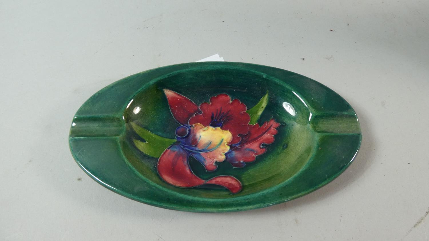 A Moorcroft Oval Ashtray, 16cm Long