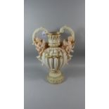 A Large Italian Two Handled Vase, 48cm High