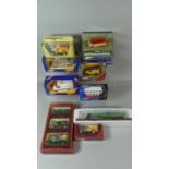 A Box of Diecast Toys to Include Corgi Omnibus Coach, Transit Van and Rolls Royce, Match Box