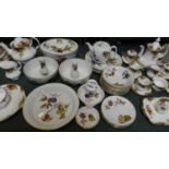 A Collection of Royal Worcester Evesham Dinnerwares to Include Lidded Tureen, Salad Bowls, Dinner