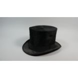 A Late 19th Century Silk Top Hat, Inner Measurements 7 1/2" x 6 1/4"