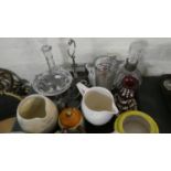 A Tray of Ceramics and Glassware