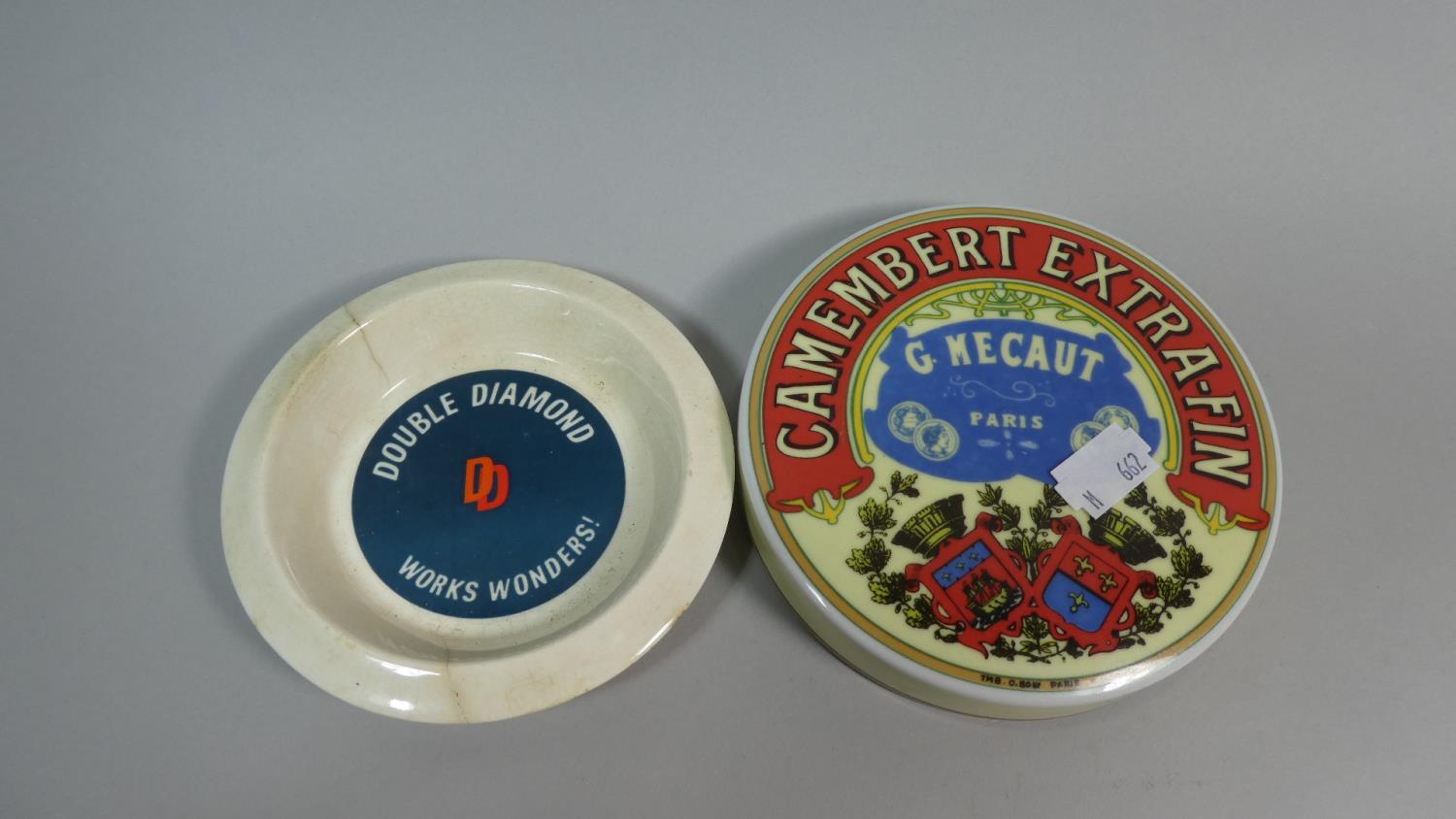 A Tray of Curios to Include Cigarette and Playing Cards, Advertising Ashtray, Pot Lid, Set of - Image 2 of 5