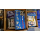 Two Boxes of Toys and Games Including Fischer Teknik Building Sets etc