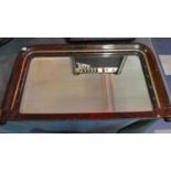 A Small Scumble Glazed Overmantle Mirror, 70cm Wide