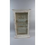 A Reproduction Glazed Cabinet with Glazed Door Inscribed 'Pure Concentration Extract of