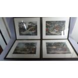 A Set of Four Hunting Prints