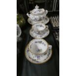 A Collection of Victorian Teawares to Include Two Teacups and Saucers, Matching Plate and Lidded