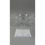 A Limited Edition Waterford Crystal Queen Victoria Bowl, 25cm Diameter