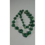 A Vintage Malachite Necklace