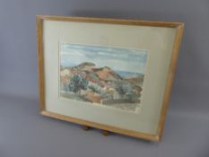 Barbara Greg, (1900-1983) Cheshire, Watercolour on Paper, entitled 'Monte Follonica' Tuscany, framed