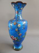 A Turquoise Blue Cloisonne Vase,