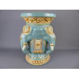 A Chinese-Style Ceramic Garden Seat / Plant Stand, approx 48 cms.