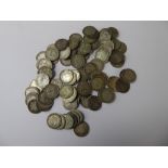 A Quantity of Three Pence Pieces, approx 129.5 gms.