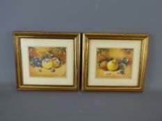 Christopher Hughes, British (1881-1961) Pair of Still Life in Fruit, both signed lower right, approx