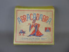 A Vintage German 'Abracadabra' Conjuring Set, with contents and instruction booklet.