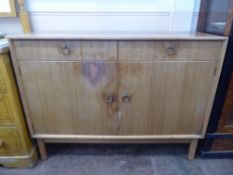 A Mid-20th Century Gordon Russell Sideboard, two short drawers with two cupboards beneath, approx