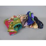 A Quantity of Silk Scarfs and Ties, including Liberty, Chanel and Pierre Cardin etc..