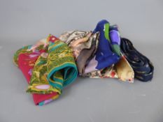 A Quantity of Silk Scarfs and Ties, including Liberty, Chanel and Pierre Cardin etc..