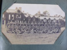 A Collection of Vintage Postcards and Photographs, some depicting war scenes and characters in