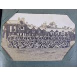 A Collection of Vintage Postcards and Photographs, some depicting war scenes and characters in