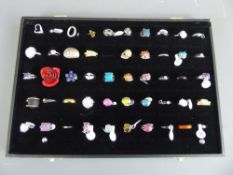 A Large Quantity of Costume Jewellery, including chains, rings, bangles, necklaces, beads,