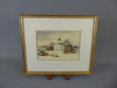 Oleg Nureyev, Russian, Watercolour on Paper entitled 'Church in Pereslavl-Zalesk', framed and