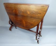 A Late Victorian Rosewood Sunderland Table.